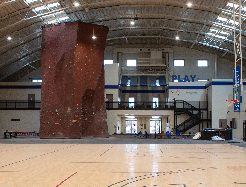 rockwall in the Rec center